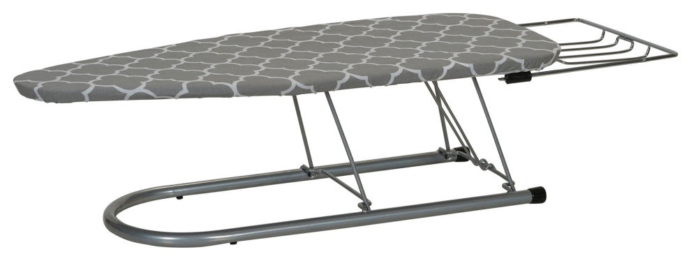 Steel Top Table Top Ironing Board With Iron Rest