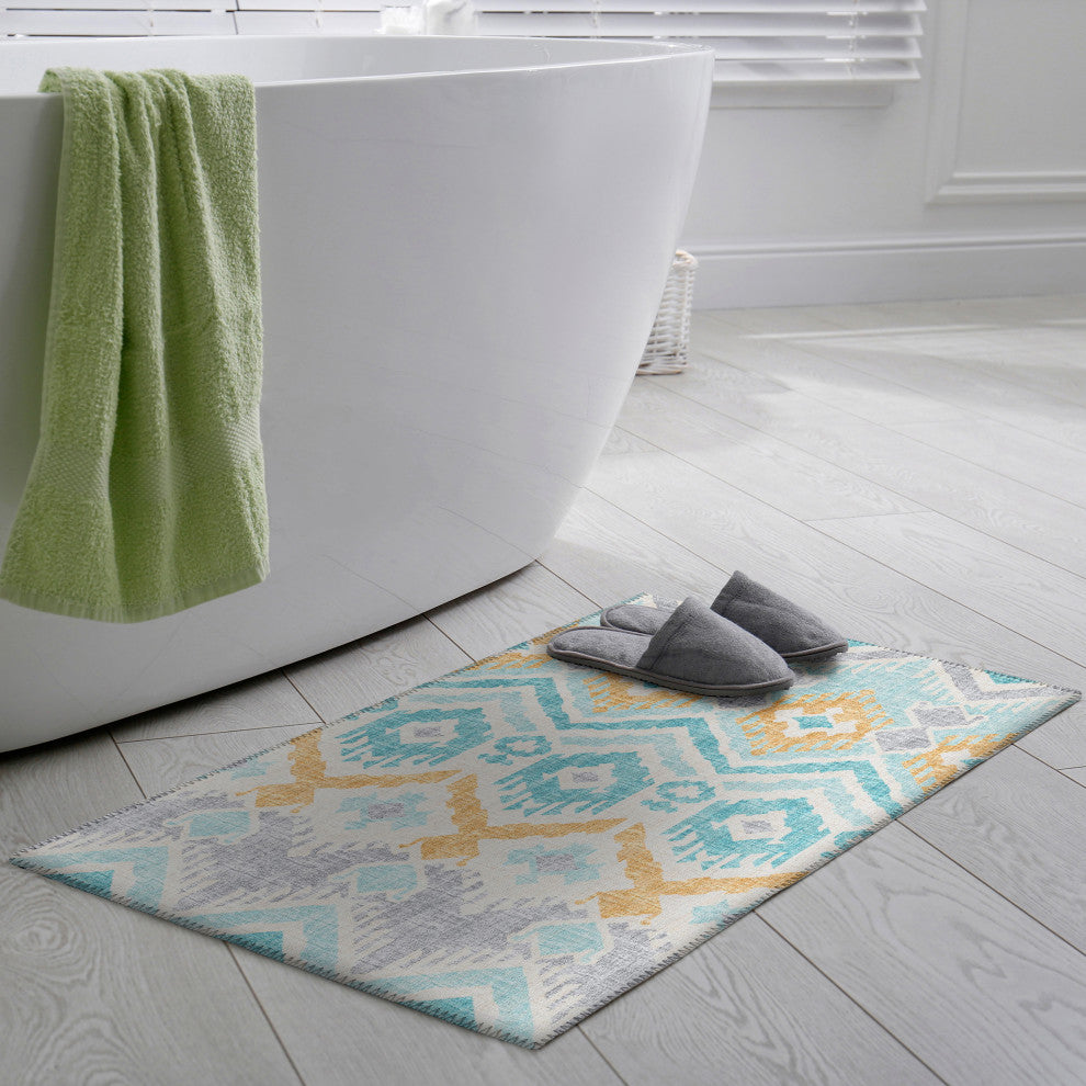 Indoor/Outdoor Sedona SN2 Spa Machine Washable 1'8" x 2'6" Rug