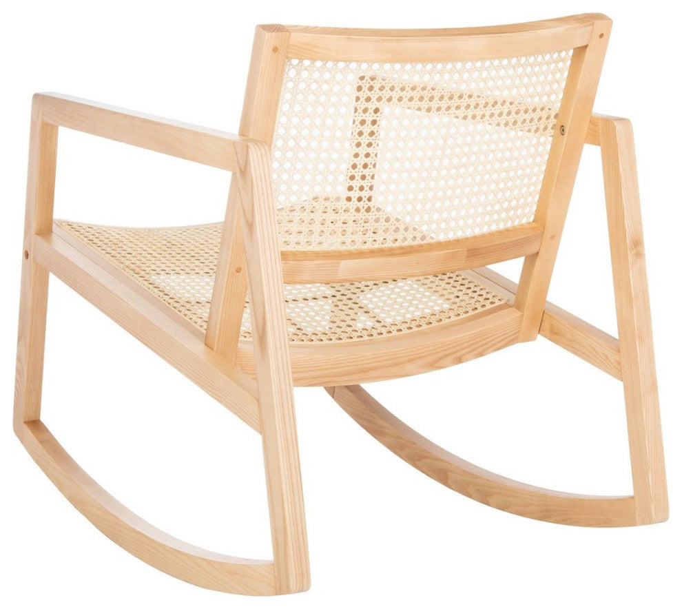 Safavieh Couture Perth Rattan Rocking Chair, Natural