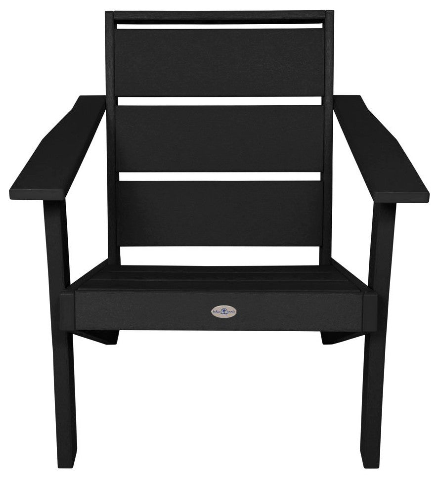 Haven Modern Adirondack Chair, Black Sand