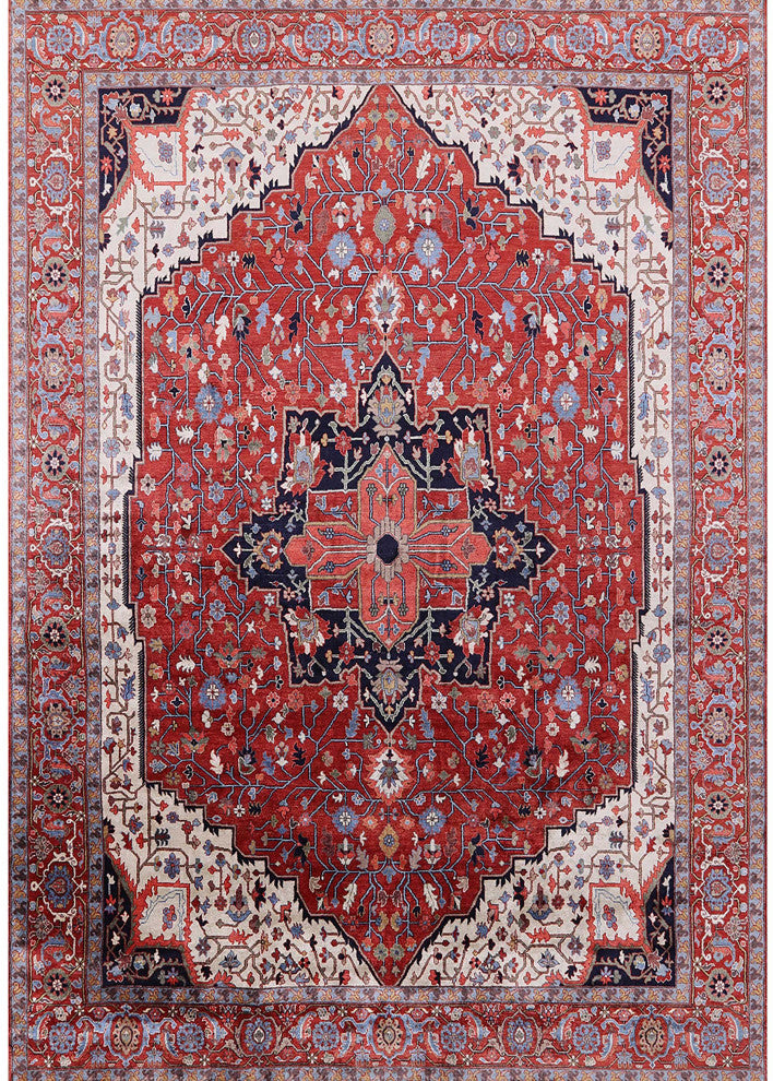 Ahgly Company Indoor Rectangle Mid-Century Modern Area Rugs, 7' x 9'