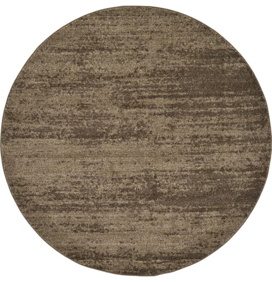 Rug Unique Loom Del Mar Brown Round 6' 0 x 6' 0