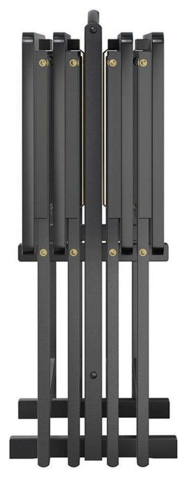 Winsome Alex 5-Piece Transitional Solid Wood TV Table with Stand in Black