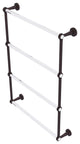 Pacific Beach 4 Tier 24" Ladder Towel Bar with Groovy Accents, Antique Bronze