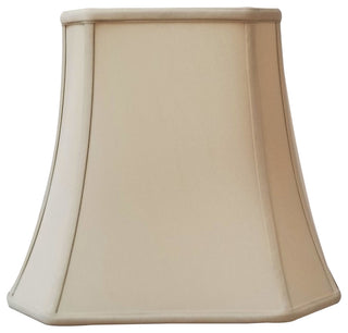 Royal Designs Square Cut Corner Basic Lampshade, Antique Gold, Beige, 9x14x12.5