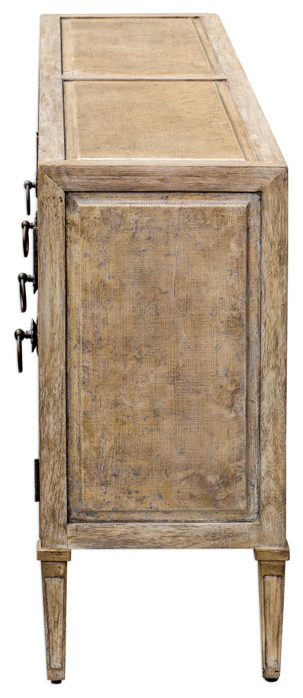 Uttermost Thina Champagne Console Cabinet