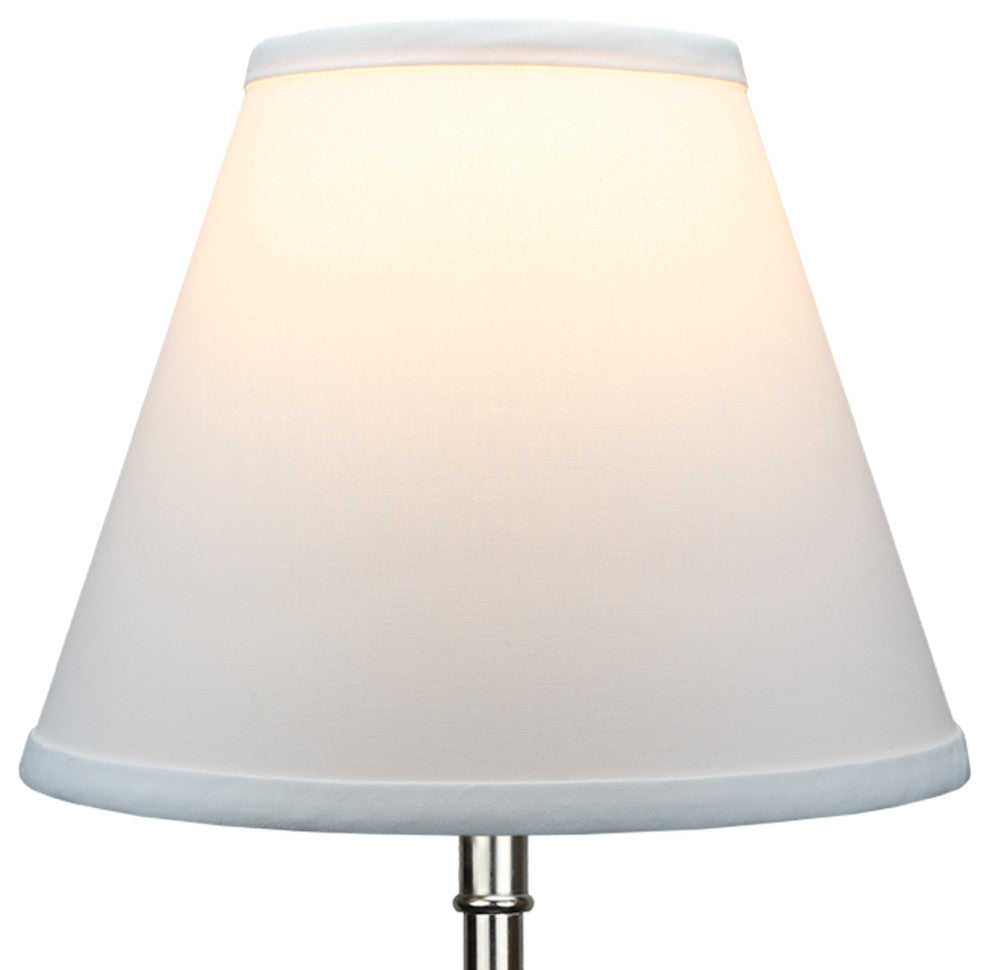 Fenchel Shades 5"x10"x8" Empire Lamp Shade, Linen White
