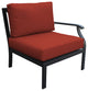 kathy ireland Madison Ave. 12 Piece Aluminum Patio Furniture Set 12h, Cinnamon