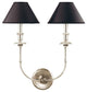 Jasper 2-Light Wall Sconce, Polished Nickel