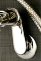 Aqua Vintage 7" Adjustable Wall Mount Tub Faucet, Polished Nickel