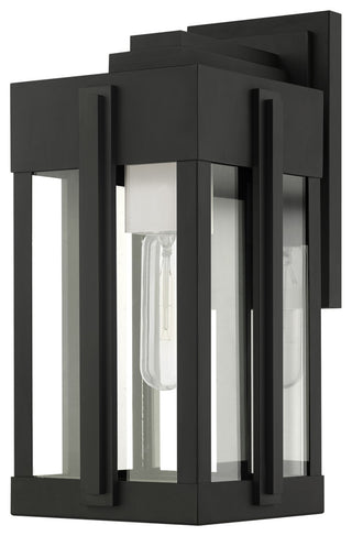 Black Art Deco, Sophisticated Outdoor Wall Lantern