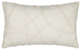 Illusion Ivory Indoor/Outdoor Performance Pillow, 12"x20"