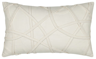 Illusion Ivory Indoor/Outdoor Performance Pillow, 12"x20"