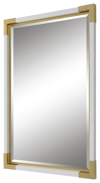 Uttermost 09879 Malik White & Gold Mirror