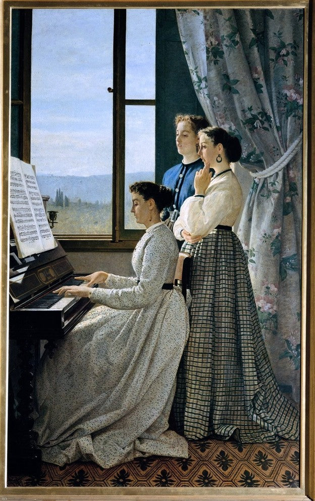 Silvestro Lega Il canto di uno stornello Wall Decal