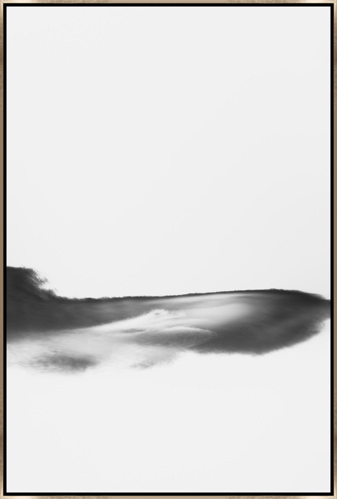 24x36 Lenticular Clouds XX, Framed Artwork, Silver