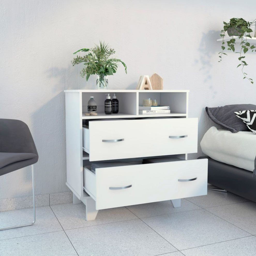 Portobelo Two Drawer Dresser, White