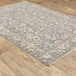 Oriental Weavers Sphinx Maharaja 070E1 Traditional Rug, Blue, Ivory 7'10"x7'10"