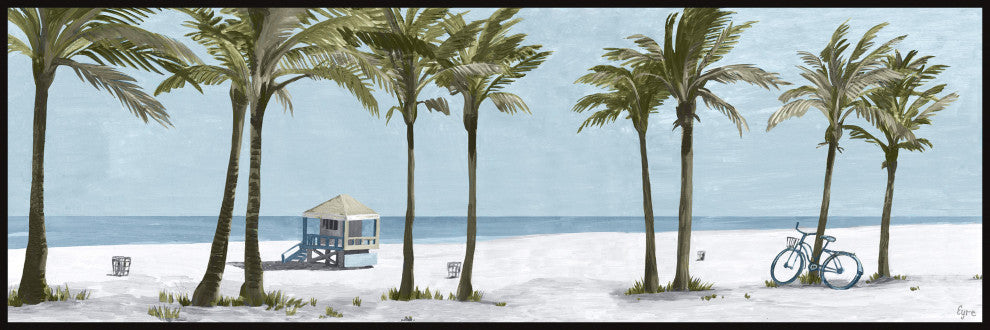 "Warm Breeze" Floater Framed Painting Print on Canvas, 45x15
