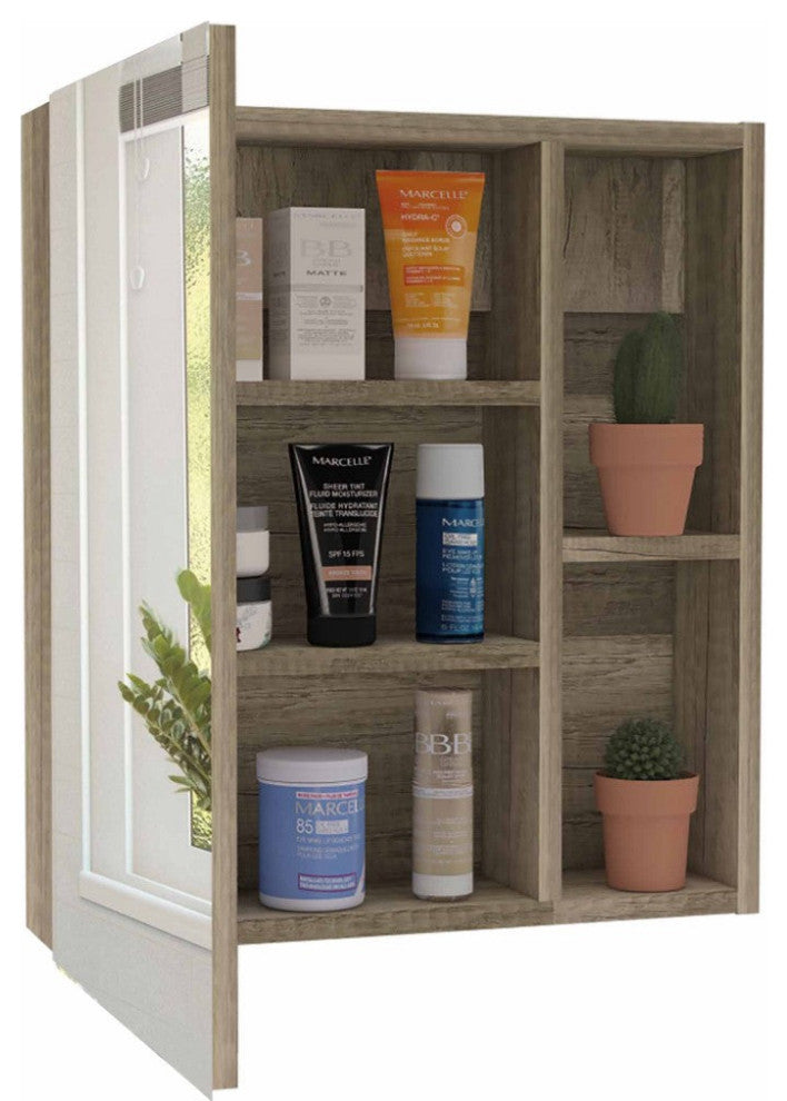Medicine Cabinet Mirror Clifton, Bathroom, Pine