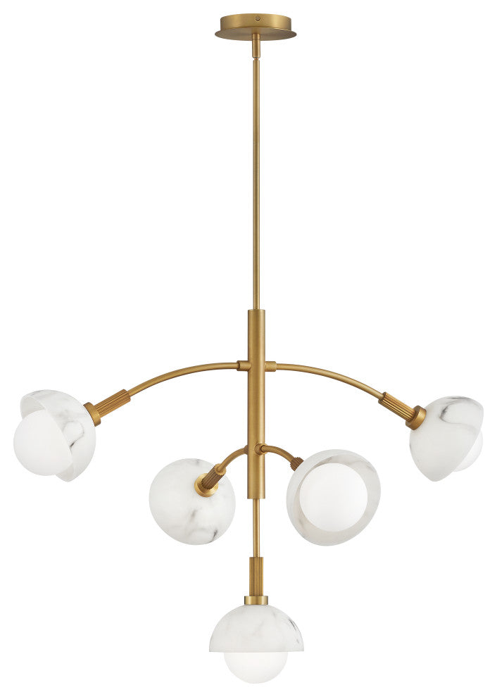 Fredrick Ramond Phoebe Medium Multi Tier, Heritage Brass