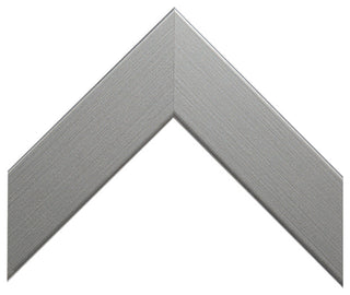 Meade Framed Wall Mirror, Satin Nickel, 28"x60"