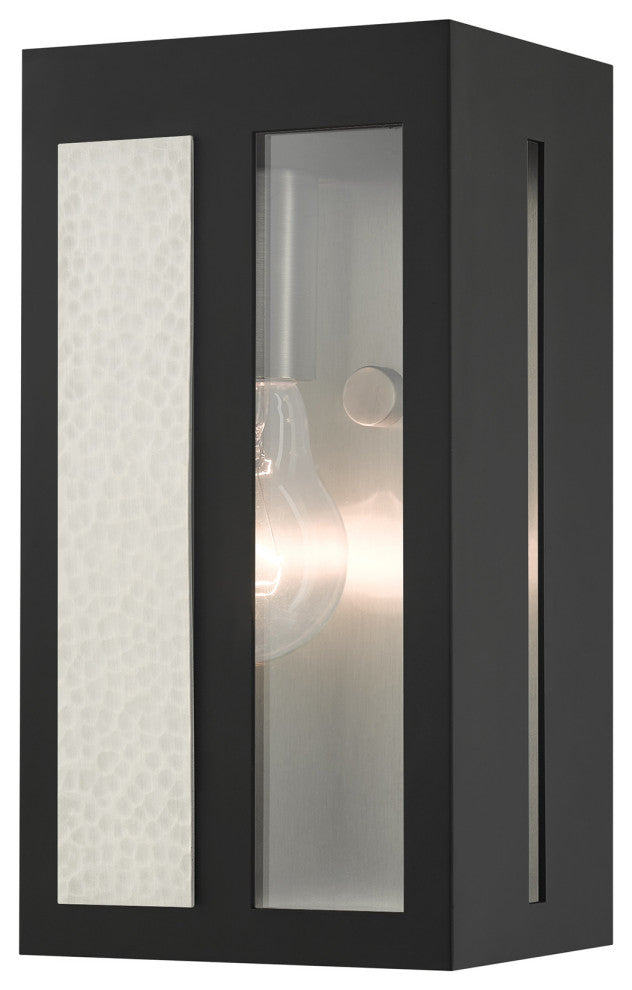 Black Contemporary, Nautical, Sophisticated Outdoor Wall Lantern