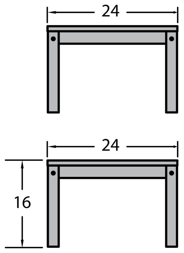 Adirondack Side Table, Weathered Acorn