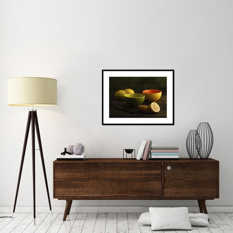 "Lemons" Framed Digital Print by Luiz Laercio, 38"x29"