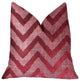 Valentina Red Luxury Throw Pillow, 18"x18"