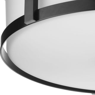 Gilliam Collection 12--5/8" Two-Light Matte Black New Traditional Flush Mount