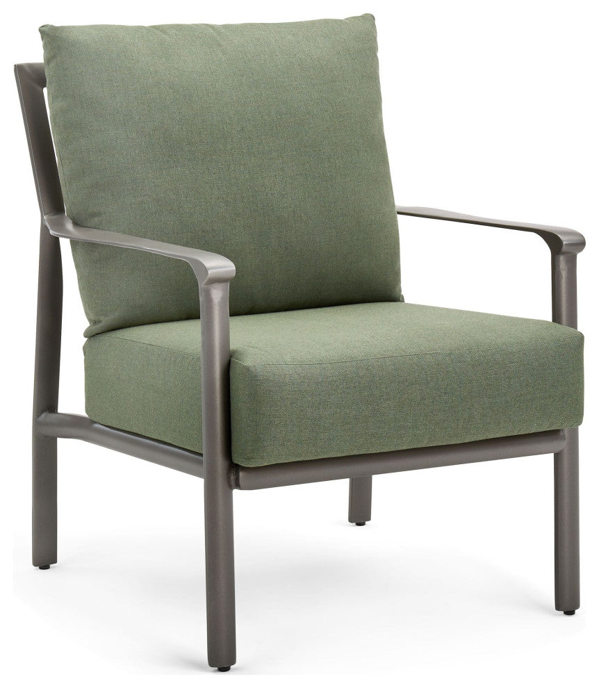 Aspen Cushion Outdoor Resort-Grade Lounge Chair, Brown