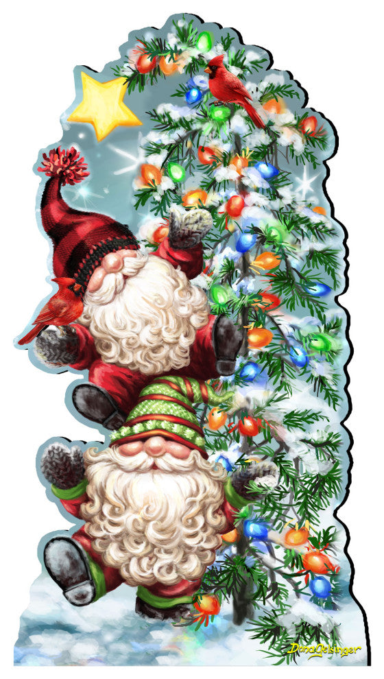 Trimming the Tree Holiday Outdoor Decor Large Ornament