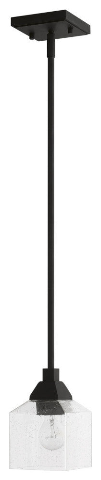 Aragon 1 Light Black Mini Pendant