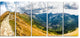 "Low Tatras Hike Panorama" Landscape Wall Art Canvas Print, 5 Panels, 60"x28"
