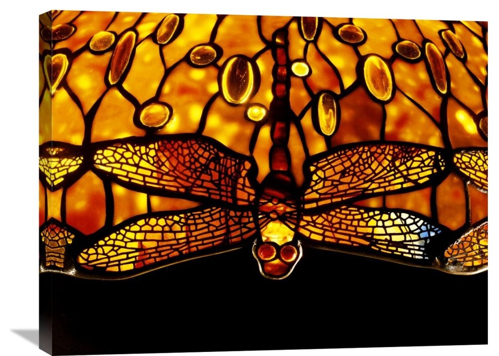 "Detail of An Important Dichroic Dragonfly" Artwork, 30" x 23"