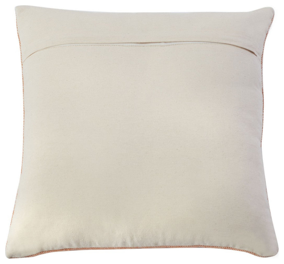 Safavieh Lorenz Pillow Orange 18" X 18"