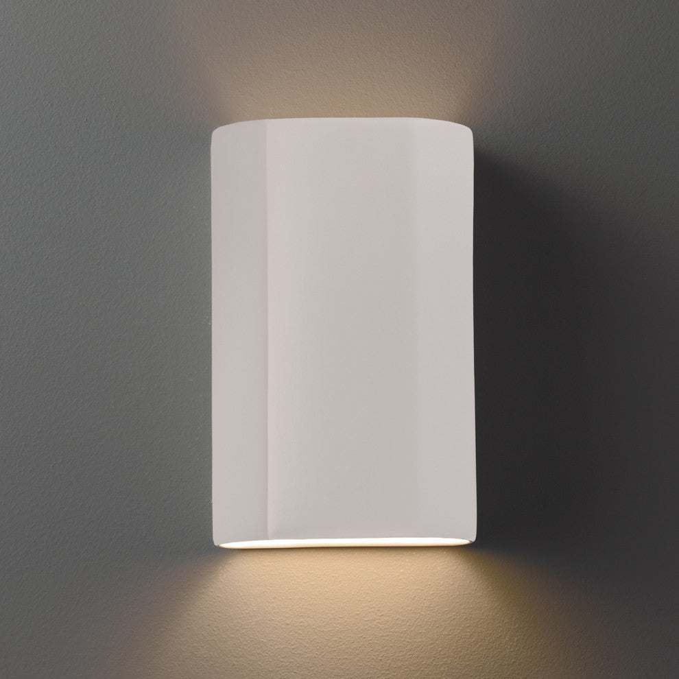 Ambiance Cylinder, Open Top/Bottom Wall Sconce, Matte White, Dedicated LED