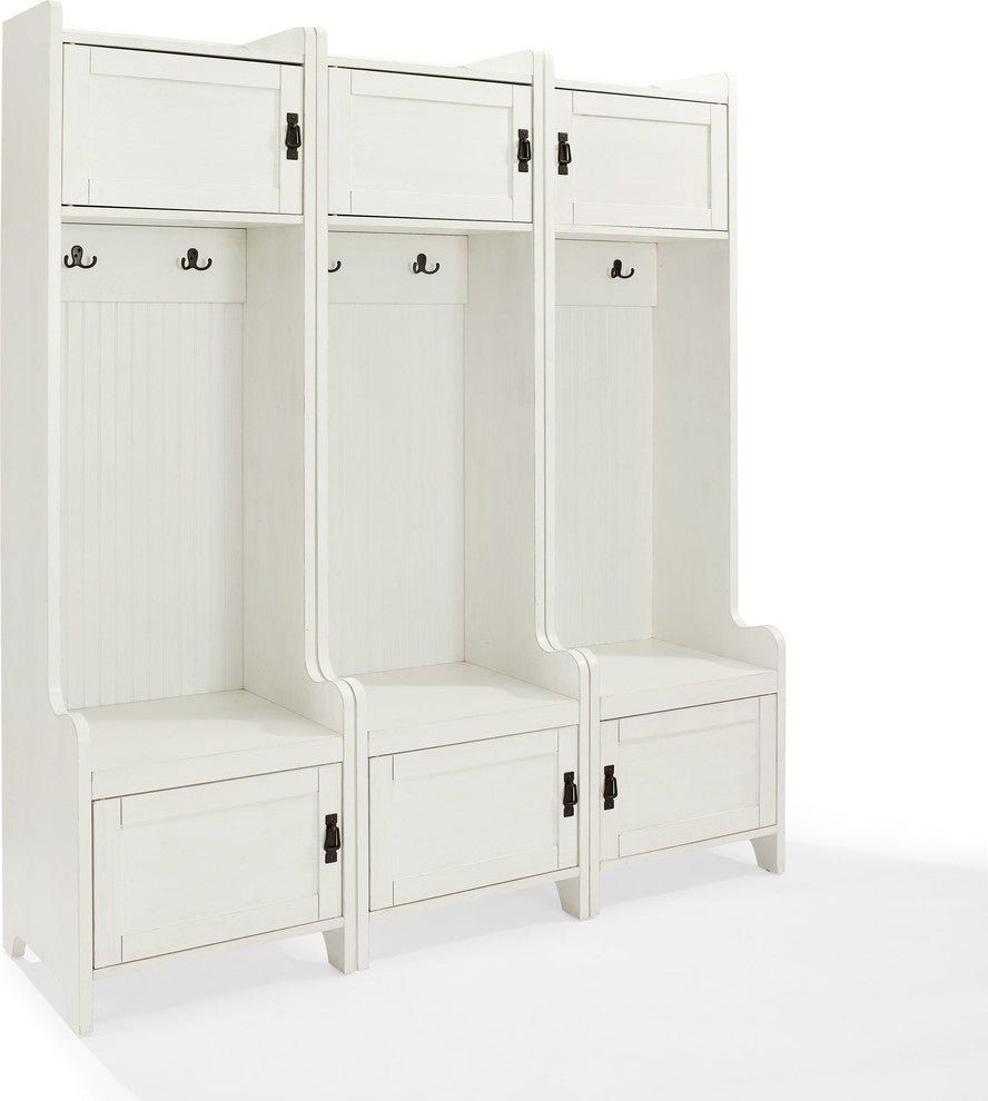 Fremont 3-Piece Entryway Kit, 3 Towers, White
