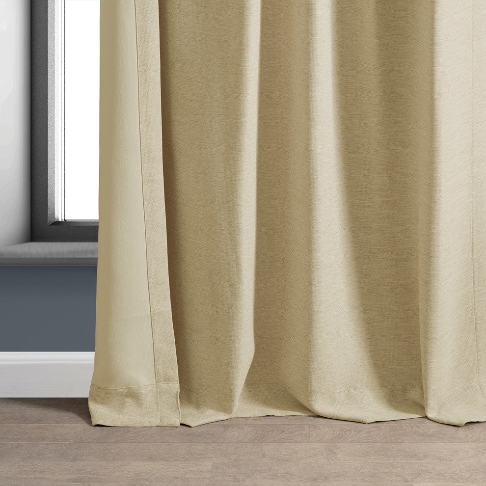Candlelight Bellino Blackout Room Darkening Curtain Single Panel, 50"x120"
