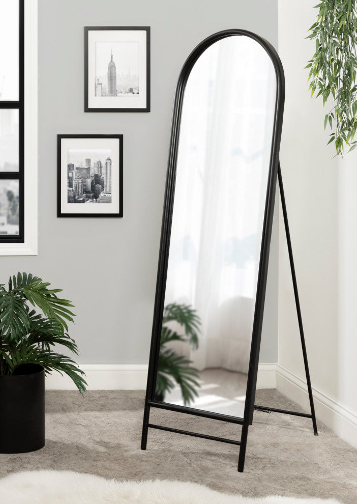 Gabrill Full Length Easel Mirror, Black, 18"x58"