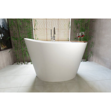 Aquatica True Ofuro Freestanding Stone Japanese Soaking Bathtub