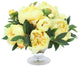 Yellow Peonies in Low Footed Bowl