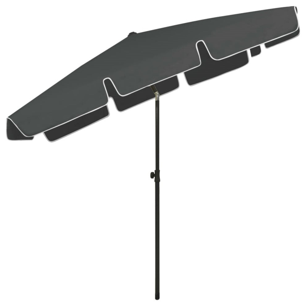 Vidaxl Beach Umbrella Anthracite 78.7"x49.2"