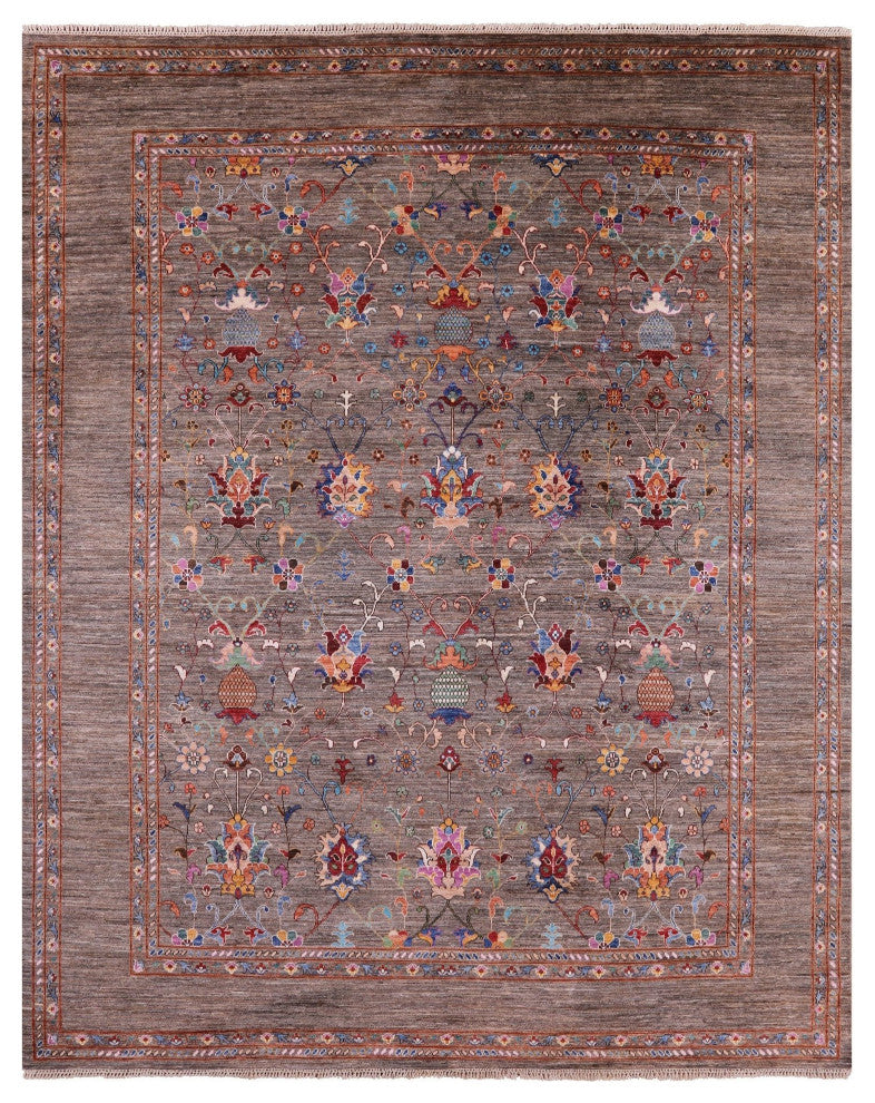 Persian Tabriz Handmade Wool Rug 8' 2" X 10' 0" Q7537