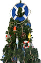 Vibrant Decorative Lifering Blue With White Bands