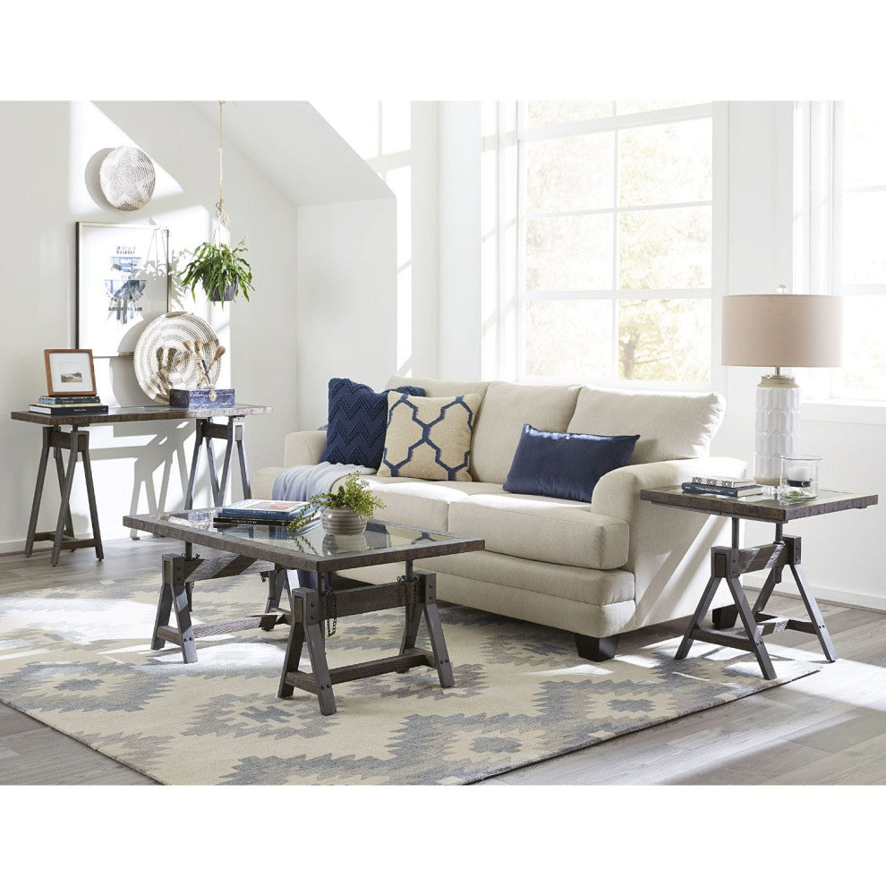 Modus Medici 2 PC Coffee & End Table in Charcoal Brown