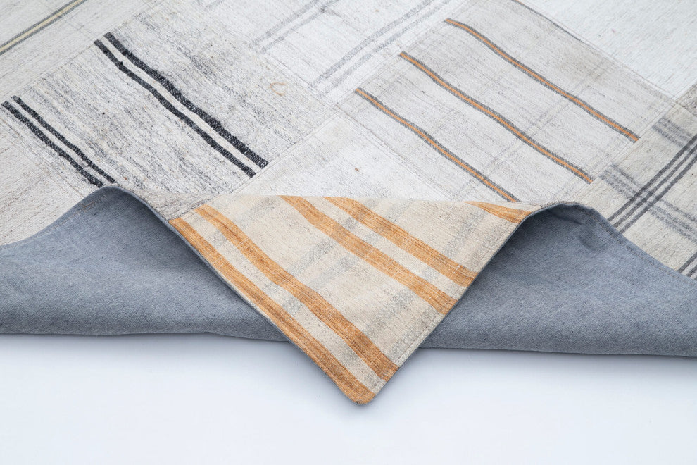 Rug N Carpet - Handmade Turkish 8' 2'' x 11' 3'' Rustic Patchwork Kilim Rug