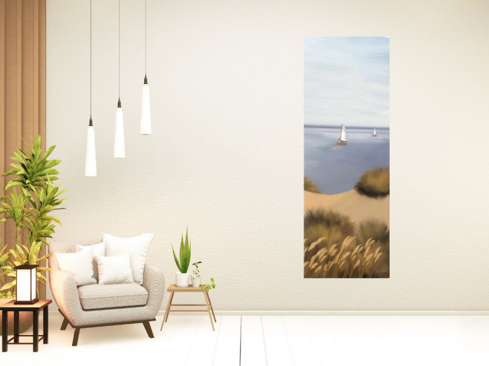 Behind the Beach Dunes View 4 Giclee Wrap Canvas Wall Art