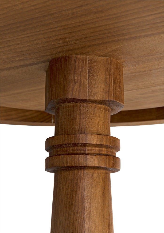Comodo Side Table, Gold Teak